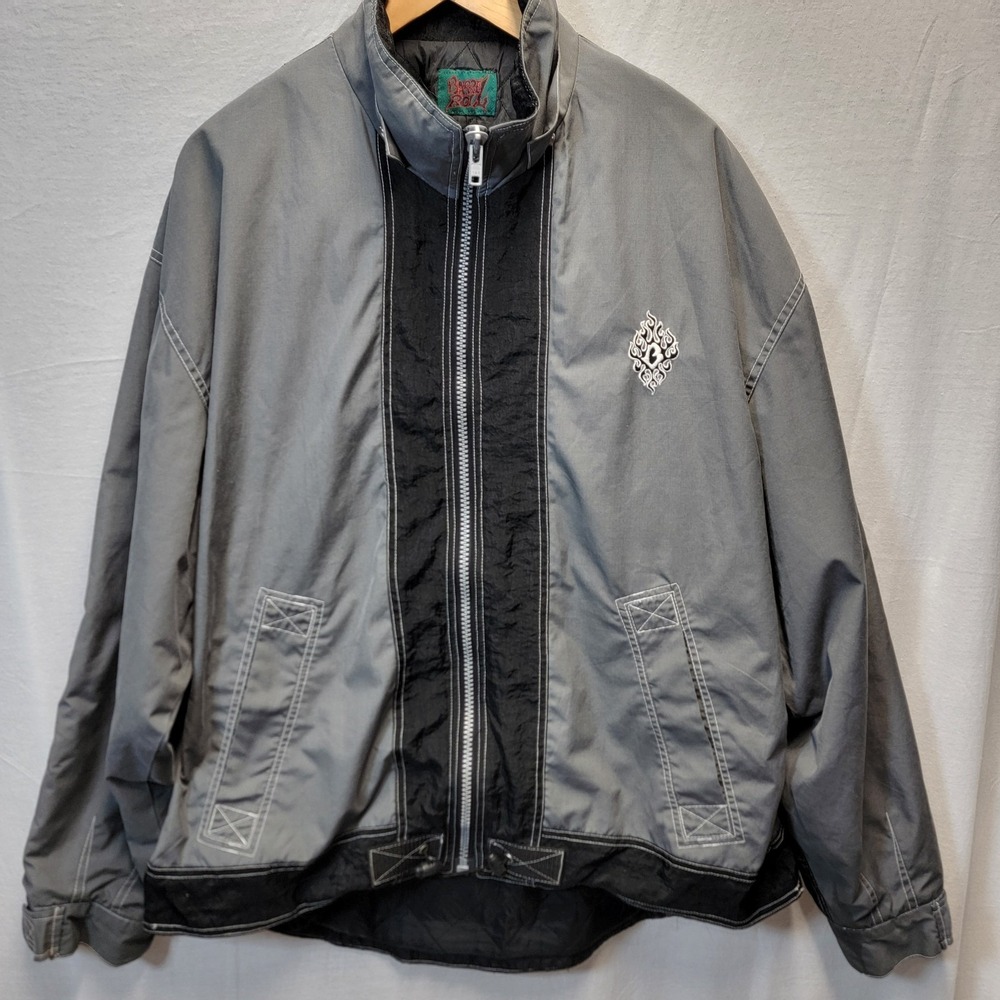 90s Y2k Japanese Barrel‎ Roll Jacket Skater Punk Emo XL Measurements In Details